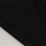 100% Polyester Rib Knit Fabric, 290 gsm, 170 cm — Black — photo 2