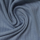Blue Tone-on-Tone Diamond Pointelle Knit, Poly-Viscose — photo 2