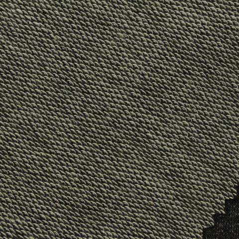 Dark Grey Marl French Terry, Poly-Viscose, 189 gsm