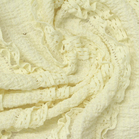 Polyester Stretch Warp Knit Fabric, 230 gsm, 150 cm — Yellow