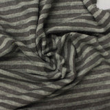 Dark Grey Horizontal-Stripe Knit, Viscose-Poly — photo 2