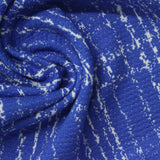 Blue Grid Jacquard, Viscose-Poly — photo 2