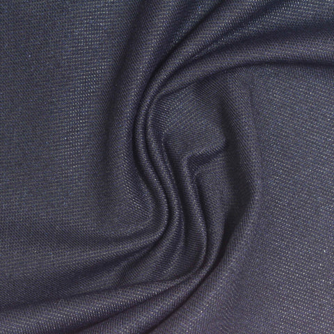 Dark Navy Denim, Cotton-Poly