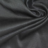 Viscose Polyester Blend Stretch Rib Knit Fabric, 280 gsm, 185 cm — Black — photo 2