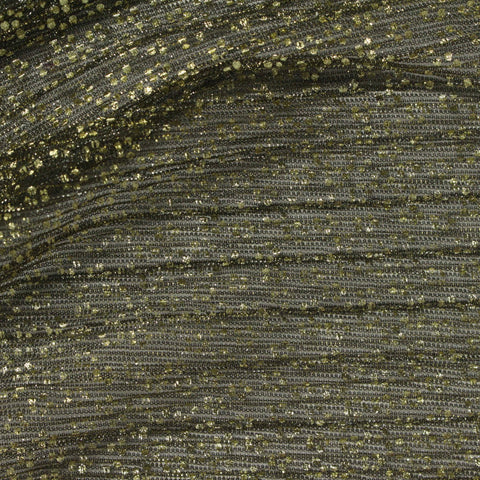 Grey Marl Plissé, Metallic-Poly