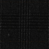 Dark Grey Plaid Ponte Knit, Viscose-Nylon — photo 2