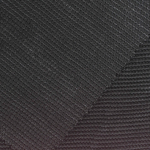 Viscose Stretch Interlock Knit Fabric, 390 gsm, 156 cm — Black