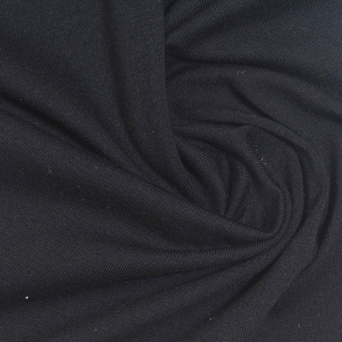 Black Jersey Knit, Cotton