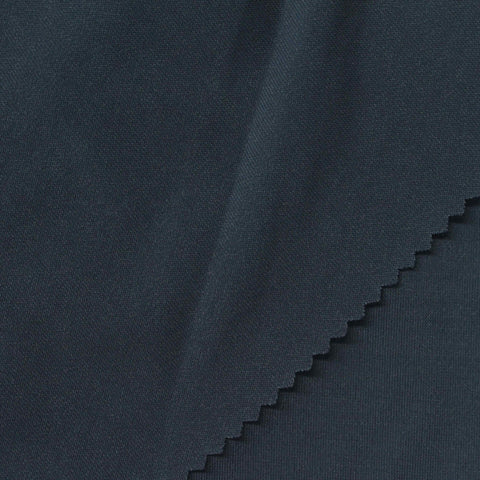 Polyester Stretch Linen-Look Fabric, 294 gsm, 150 cm — Navy