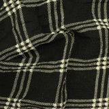 Black Plaid Chiffon, Polyester — photo 2