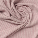 Polyester Viscose Stretch Rib Knit Fabric, 190 gsm — Pink — photo 2