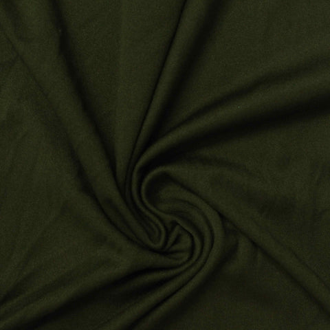 Dark Olive Jersey Knit, Polyester