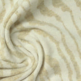Cream Zebra Interlock Knit, Poly-Viscose — photo 2