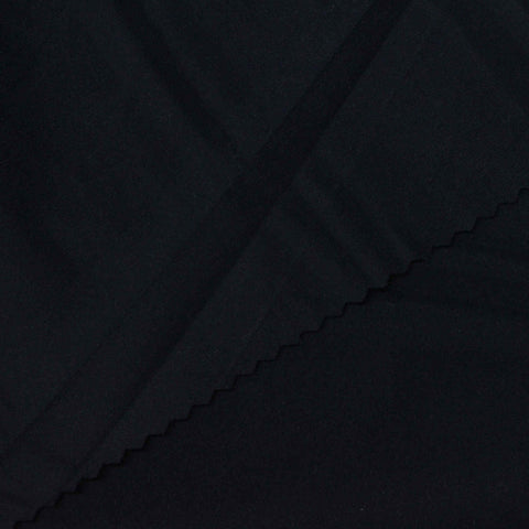 Brushed Nylon Stretch Interlock Knit Fabric, 220 gsm, 160 cm — Black