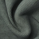 Grey-Green Heather Rib Knit, Polyester — photo 2