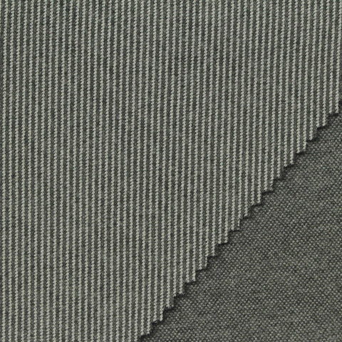 Dark Grey Marl Interlock Knit, Poly-Viscose, 295 gsm