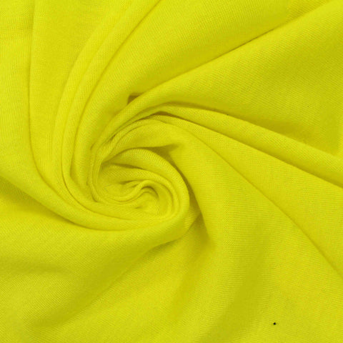 100% Polyester Jersey Knit Fabric, 142 gsm, 160 cm — Yellow