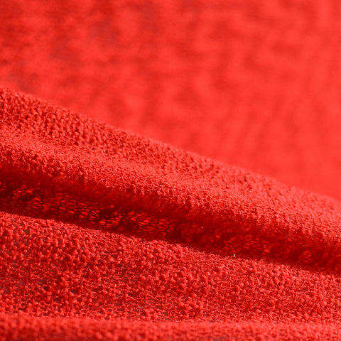 Jacquard 100% Polyester Knit Fabric, 134 gsm, 170 cm — Red