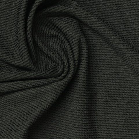 100% Polyester Waffle Knit Fabric, 185 gsm, 160 cm — Green