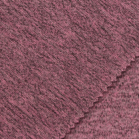 Pink Marl Chunky Knit, Poly-Viscose, 210 gsm
