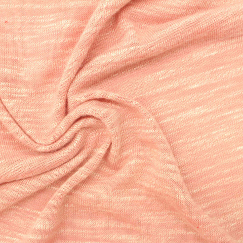Peach Marl Knit, Polyester, 196 gsm