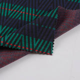 Green Chevron Interlock Knit, Polyester — photo 2