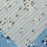 White Floral Milk Silk Knit, Polyester — photo 2