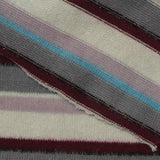 Striped Brushed Viscose Polyester Stretch Jersey Knit Fabric, 205 gsm, 154 cm — Multi — photo 2