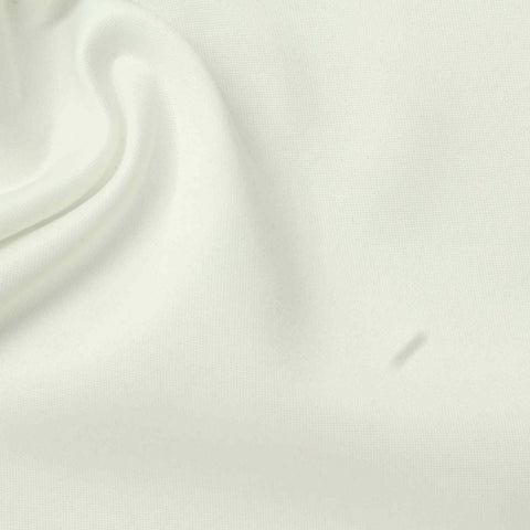Polyester Viscose Stretch Scuba Knit Fabric, 270 gsm, 170 cm — White