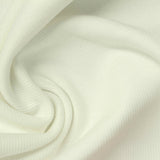 Cotton Stretch Rib Knit Fabric, 350 gsm, 120 cm — Beige — photo 2