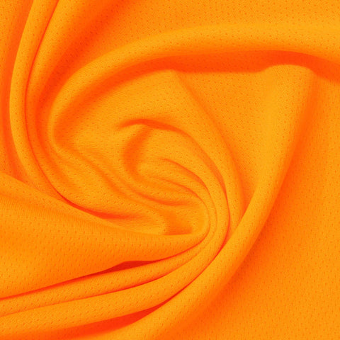 100% Polyester Birdseye Knit Fabric, 150 gsm, 160 cm — Orange