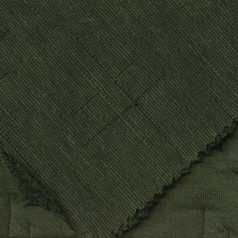 Dark Olive Geometric Jacquard, Poly-Cotton
