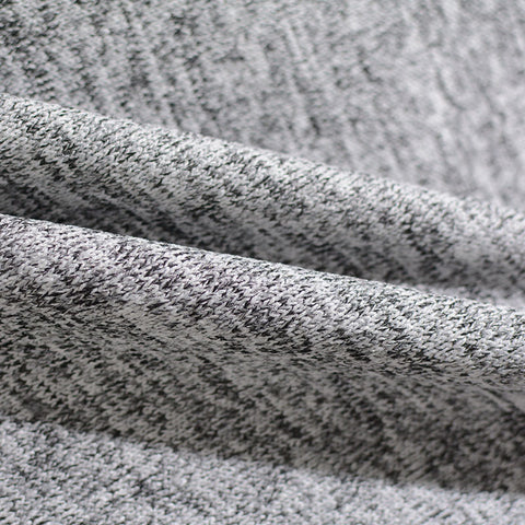 Heathered Grey Marl Chunky Knit, Polyester, 327 gsm