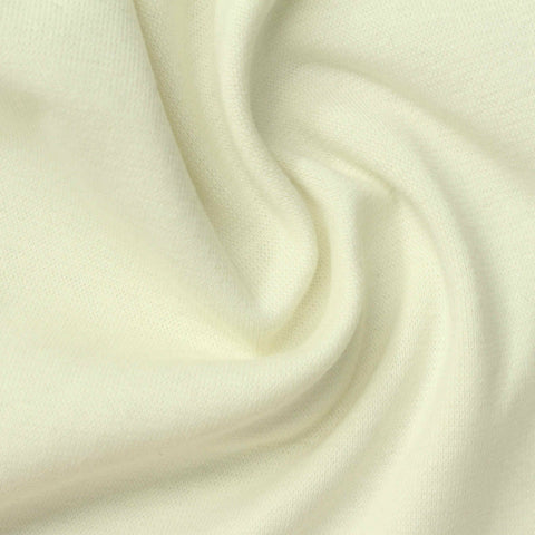 Off-White Rib Knit, Cotton-Poly