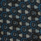 Blue Floral Knit, Polyester — photo 2
