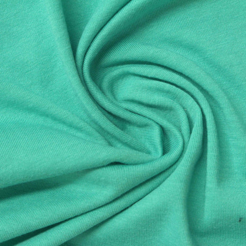 Polyester Cotton Jersey Knit Fabric, 224 gsm, 150 cm — Green