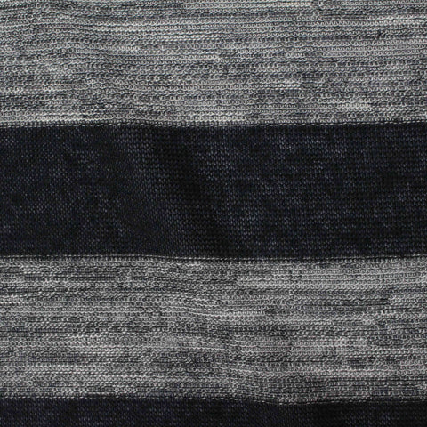 Black Diagonal-Stripe Jersey Knit, 144 gsm