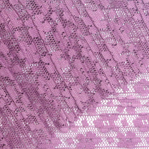 Purple Floral Lace, Polyester