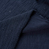 Slub Polyester Cotton French Terry Fabric, 300 gsm, 172 cm — Navy — photo 2