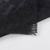 Black Floral Jacquard, Viscose-Nylon — photo 2