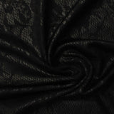 Black Tone-on-Tone Jersey Knit, Polyester — photo 2