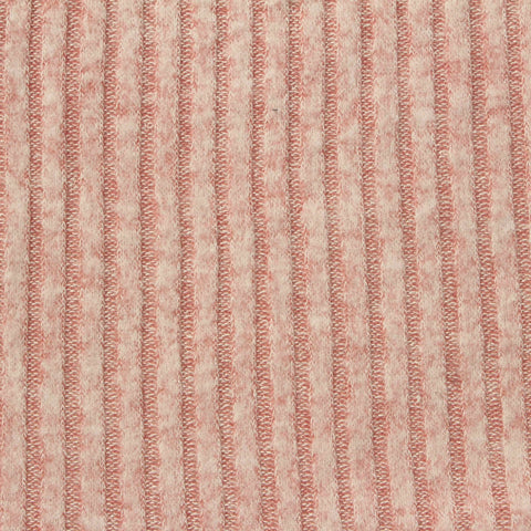 Brushed Viscose Polyester Stretch Rib Knit Fabric, 165 gsm, 154 cm — Beige