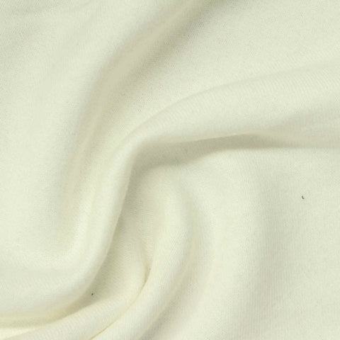 Brushed Cotton Polyester French Terry Fabric, 250 gsm, 165 cm — Yellow