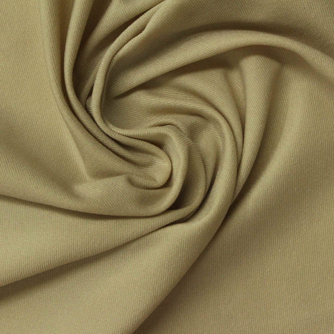 Nylon Stretch Jersey Knit Fabric, 120 gsm, 150 cm — Khaki