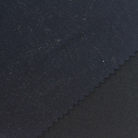 Scuba Knit Fabric, 310 gsm, 170 cm — Black