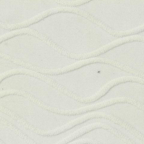 White Tone-on-Tone Jersey Knit, Polyester