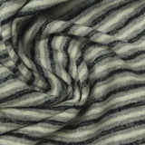 Grey Horizontal-Stripe Jersey Knit, Cotton-Poly — photo 2