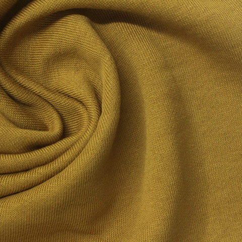 100% Cotton French Terry Fabric, 275 gsm, 170 cm — Khaki