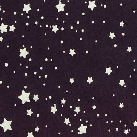 White Stars French Terry, Cotton