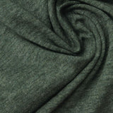 Dark Green Marl Jersey Knit, Cotton — photo 2